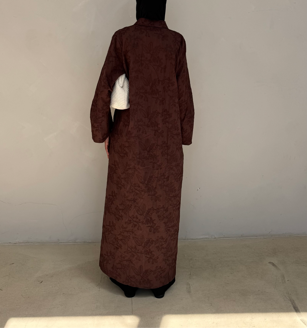 Mocha | Cotton Maxi Shirt dress