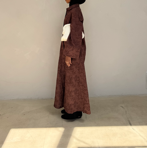 Mocha | Cotton Maxi Shirt dress